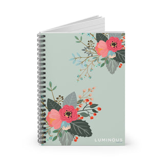 Green Floral Notebook