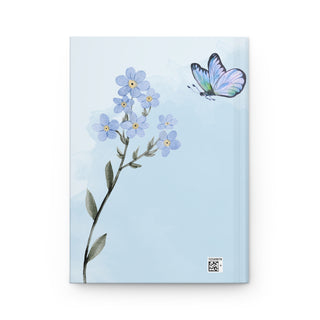 Luminous Butterfly Floral Hardcover Journal for Inspiration and Reflection