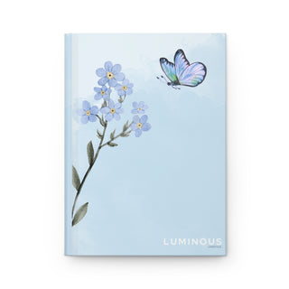 Luminous Butterfly Floral Hardcover Journal for Inspiration and Reflection