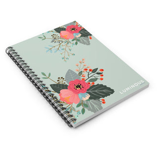 Green Floral Notebook