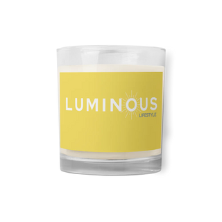 Luminous Lifestyle Glass Jar Candle